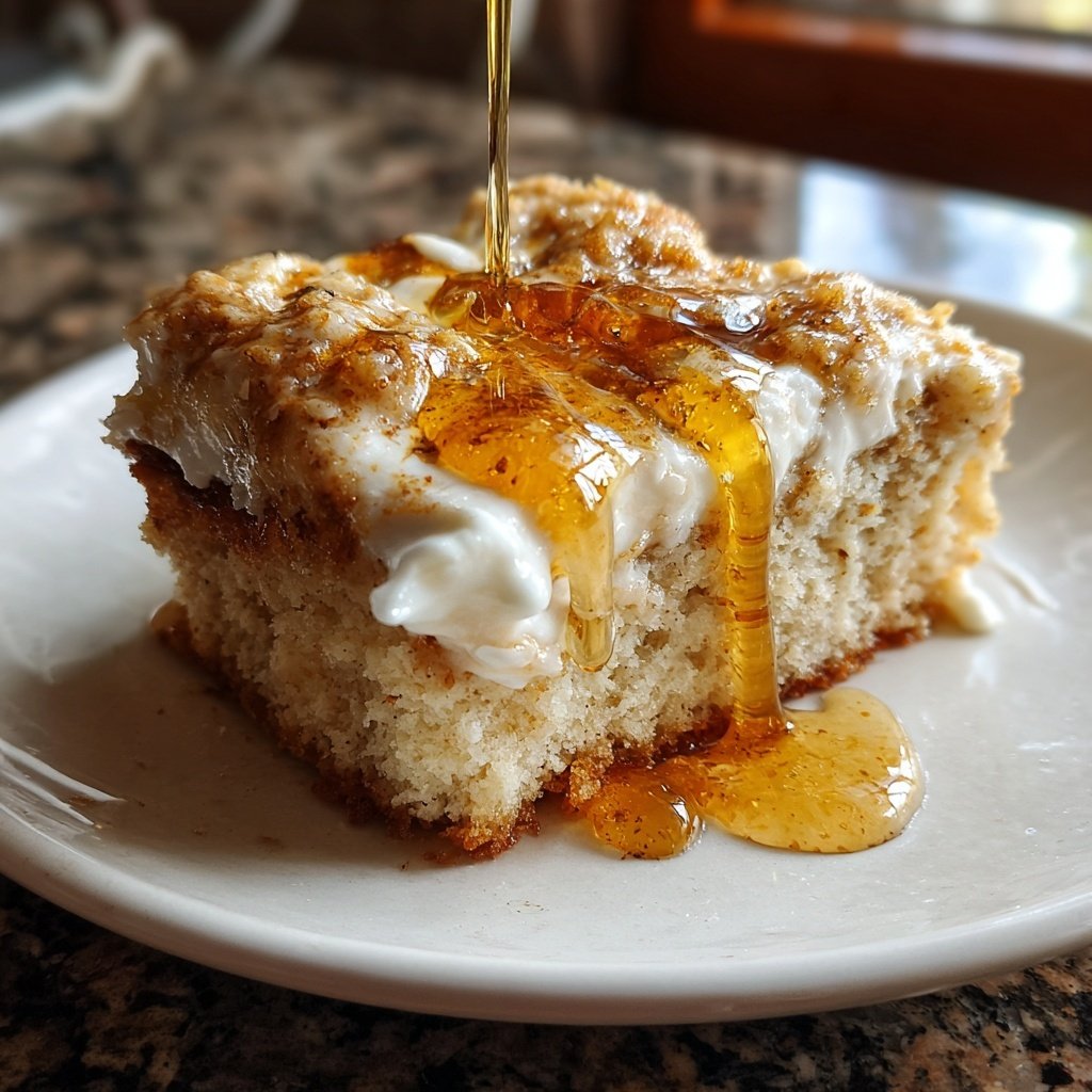 Bananenkuchen mit Joghurt und Honig