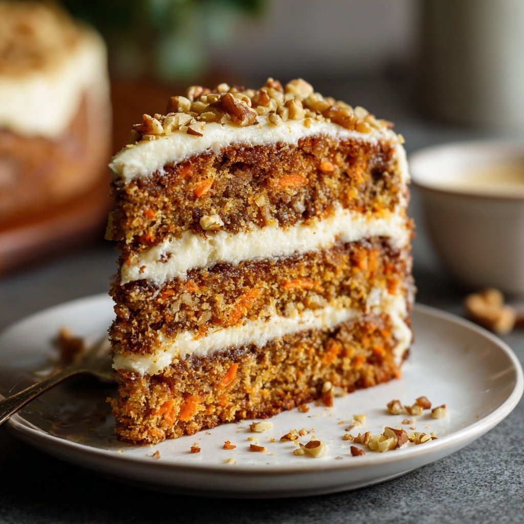 Karottenkuchen Mit Frischkäse Topping