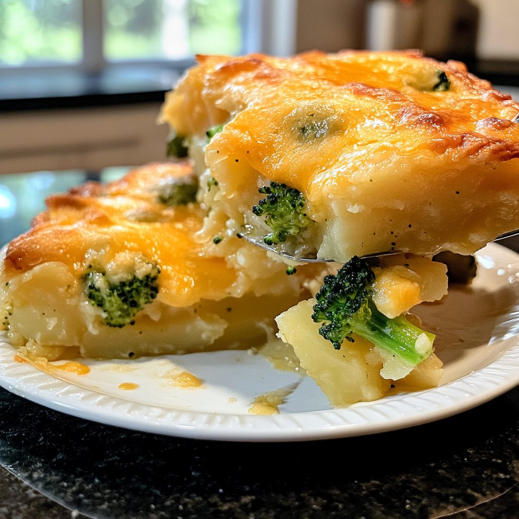 Kartoffelauflauf mit Brokkoli
