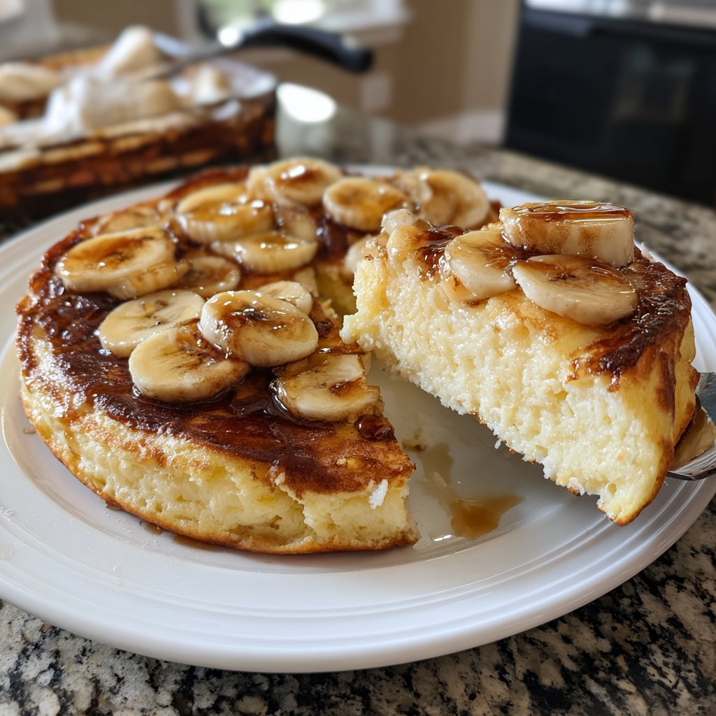 Pfannkuchen mit Banane