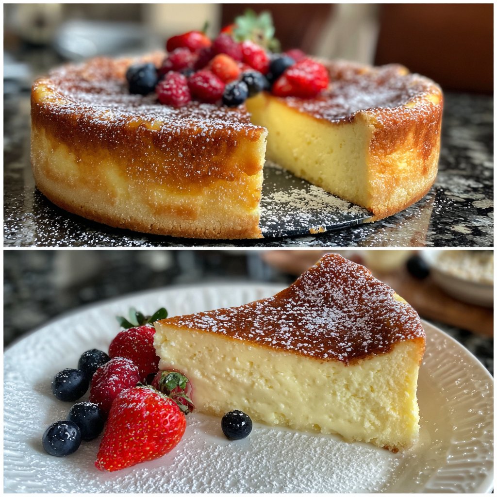 Käsekuchen mit Quark und Joghurt