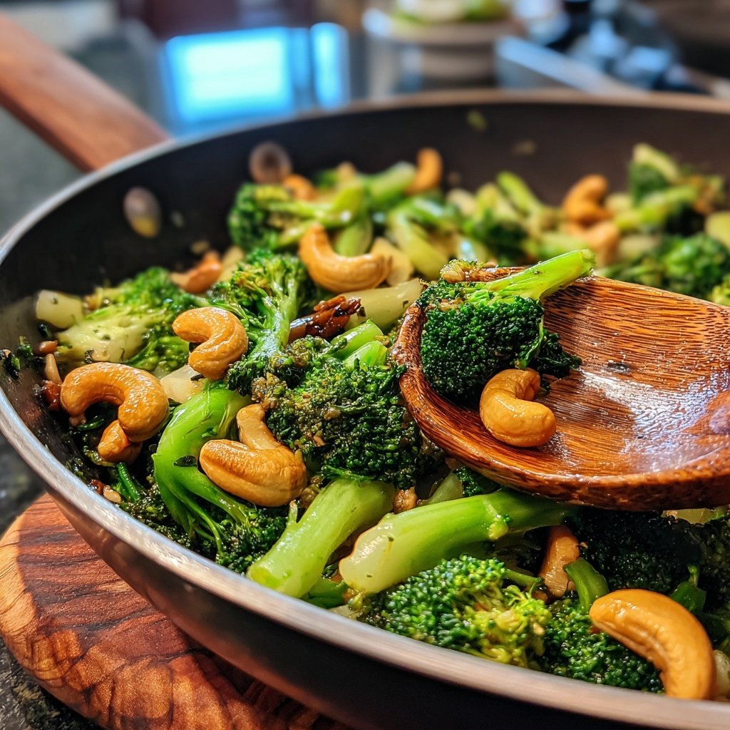 Brokkoli Wok Mit Cashews