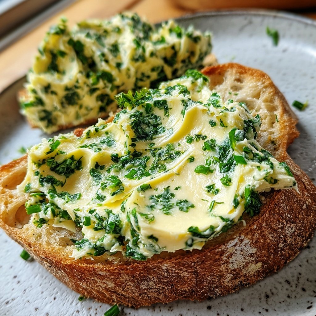 Kräuterbutter Mit Knoblauch Und Petersilie