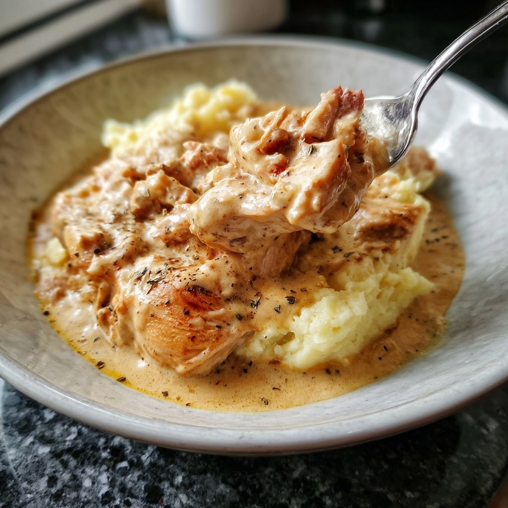 Hausmannskost Cremiges Hähnchen mit Kartoffelpüree