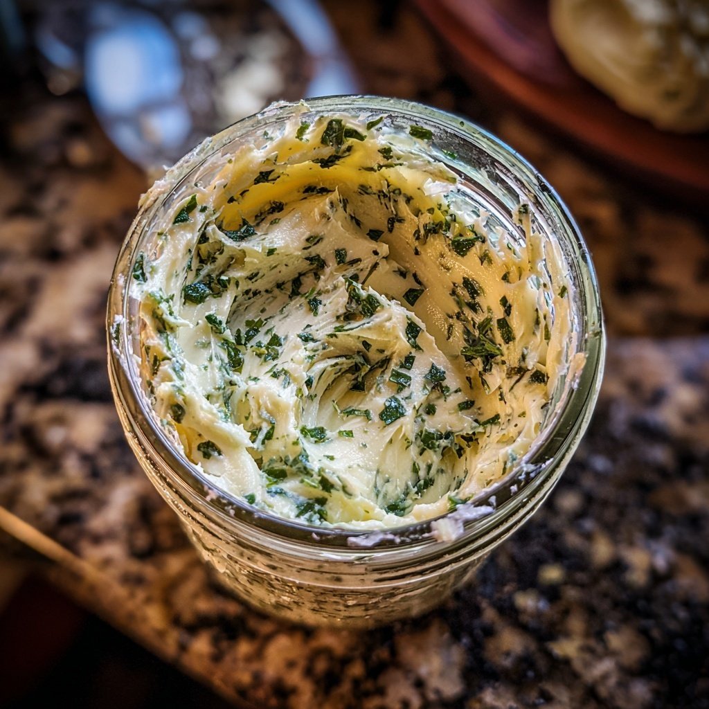 Kräuterbutter Mit Knoblauch Und Kräutern