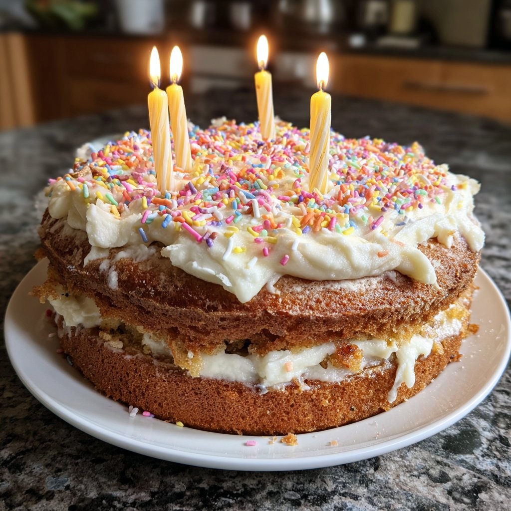 Geburtstagskuchen mit Kerzen