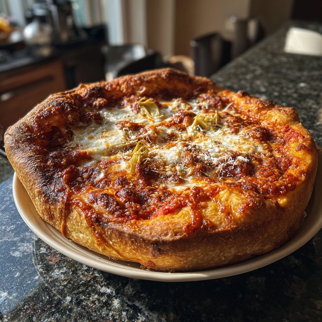 Pizza mit Artischocken